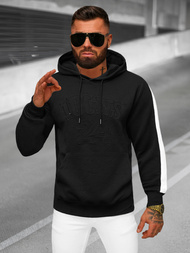 Sudadera de hombre negra OZONEE JS/3B579