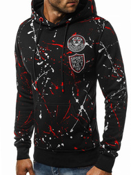 Sudadera de hombre negra OZONEE JS/DD275Z