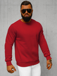 Sudadera de hombrede color rojo oscuro OZONEE JS/2001-10Z