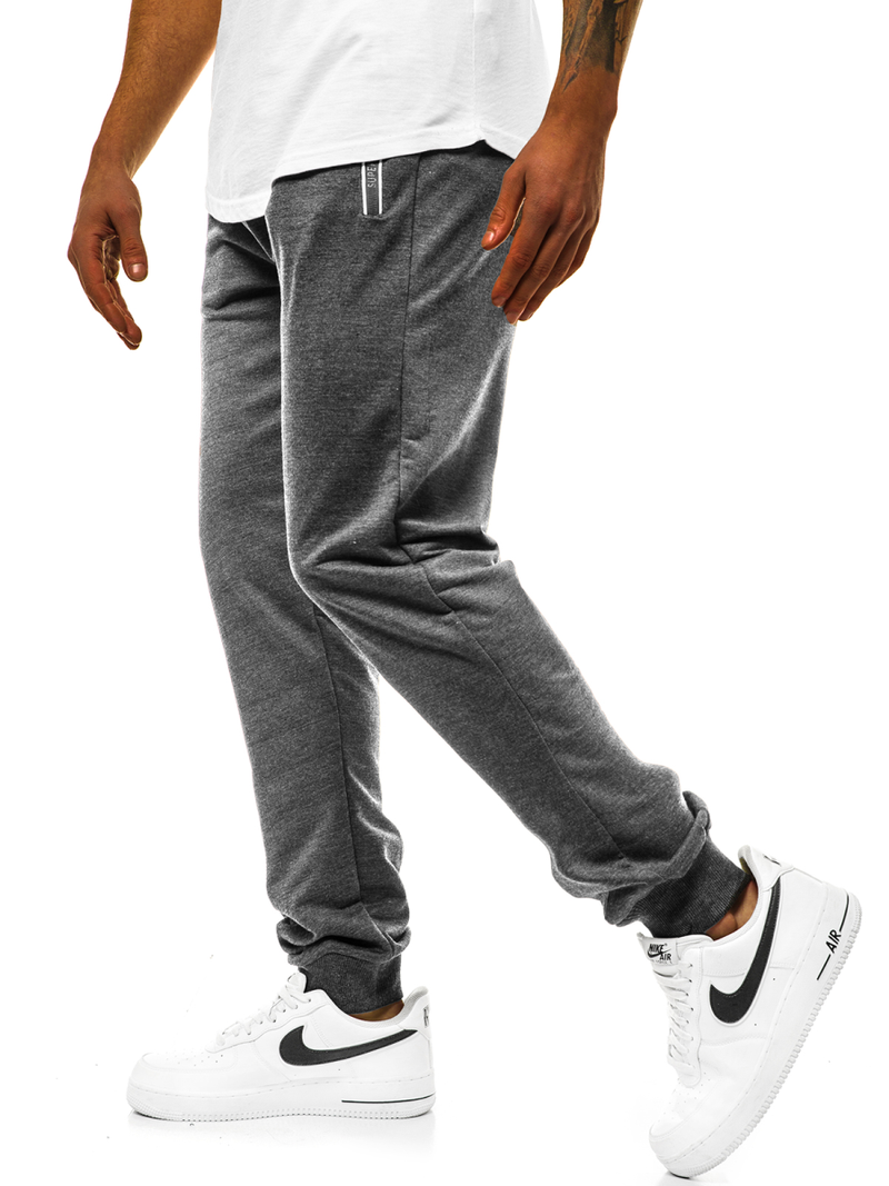 Pantalón de chándal de hombre gris oscuro JS/XW001S