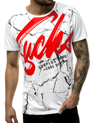 Camiseta de hombre blanca OZONEE JS/KS2015