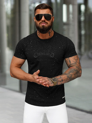 Camiseta de hombre negras OZONEE O/QQ1386