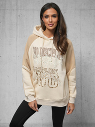 Sudadera de beige OZONEE O/SWE23037Z