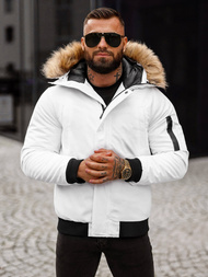 Chaqueta de hombre blanca OZONEE JS/M2019/281Z
