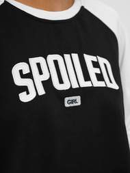 Conjunto de chándal de dos piezas negro-blanco OZONEE JS/M58631AB