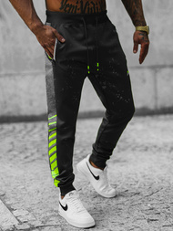 Pantalón de chándal de hombre negras OZONEE JS/K10232Z