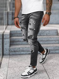 Vaqueros de hombre negras OZONEE NB/MP0152N