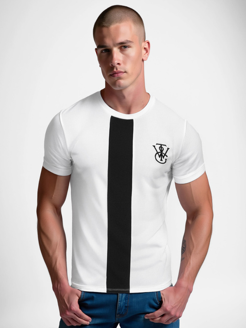 Camiseta de hombre blanco OZONEE O/L1184