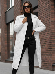 Chaqueta de mujer blanca OZONEE JS/5M3177/281Z