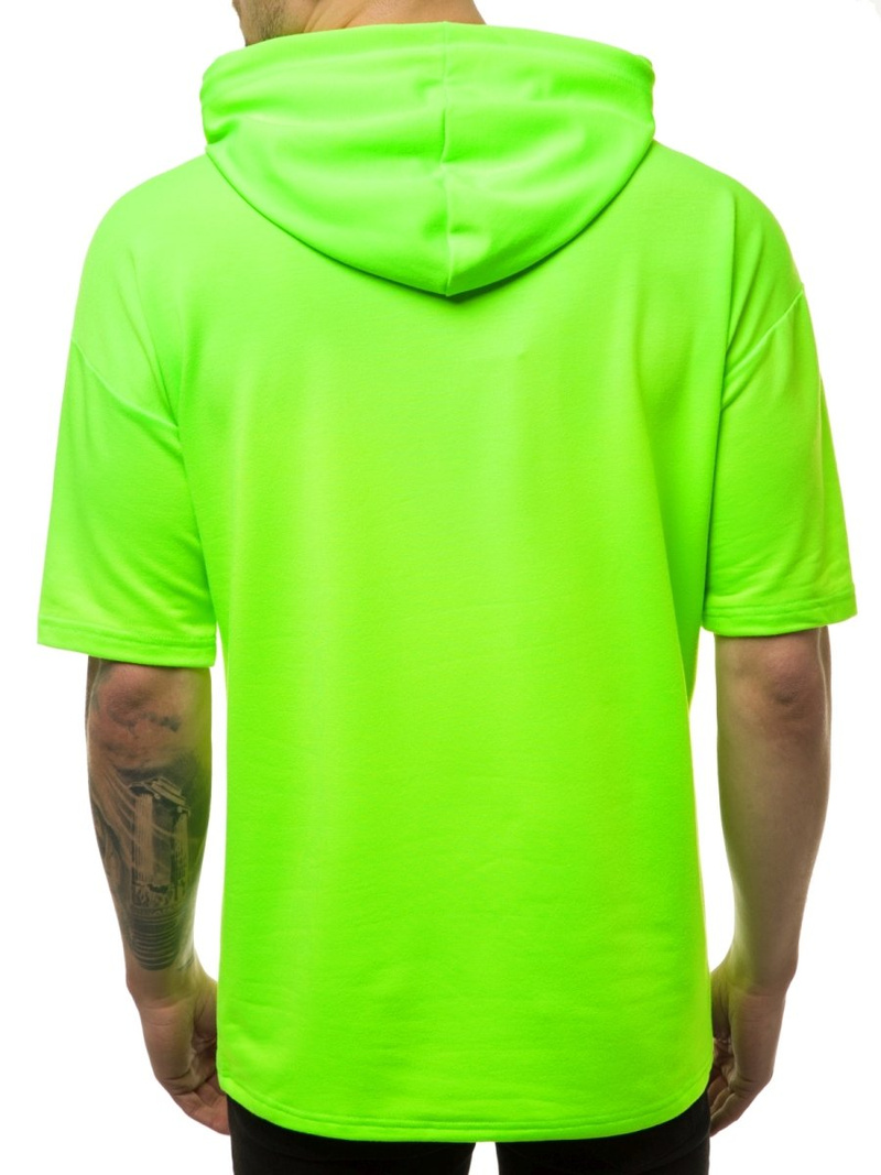 Sudadera de hombre neón verde OZONEE MACH/1183