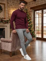 Pantalón chino de hombre grafito oscuro OZONEE DJ/5522Z