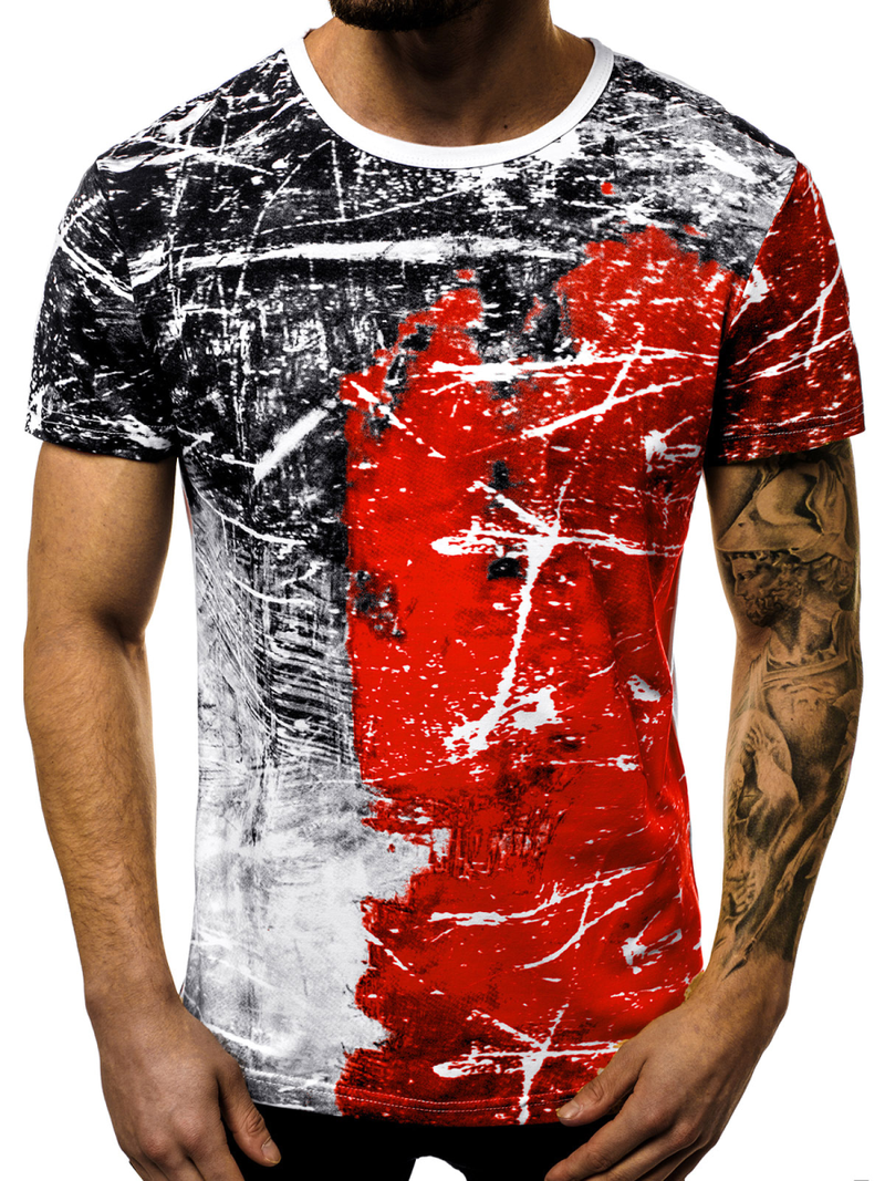 Camiseta de hombre roja OZONEE JS/SS10929