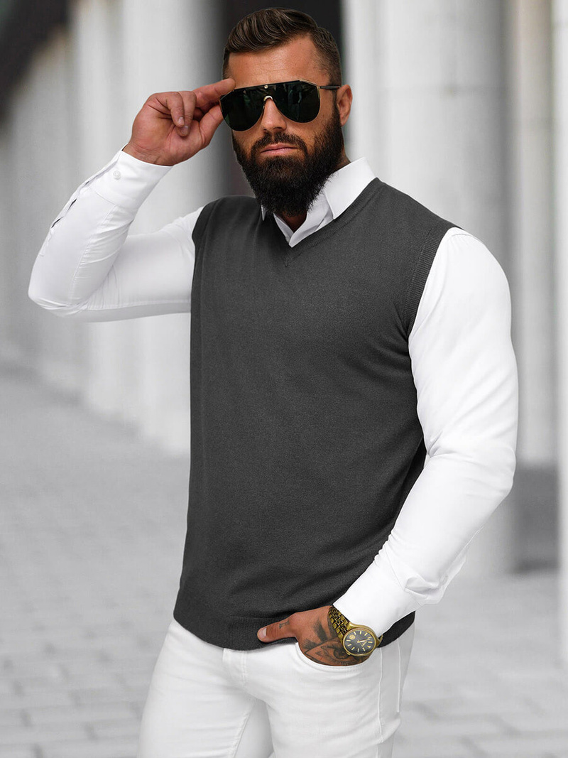 Jersey de hombre grafito OZONEE NB/MM6005/3Z