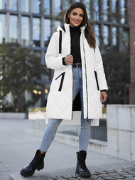 Chaqueta de mujer blanca OZONEE JS/5M3168/281