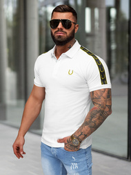 Polo de hombre blanca OZONEE O/QQ1337