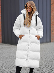 Chaqueta de mujer blanca OZONEE JS/5M3163/281Z