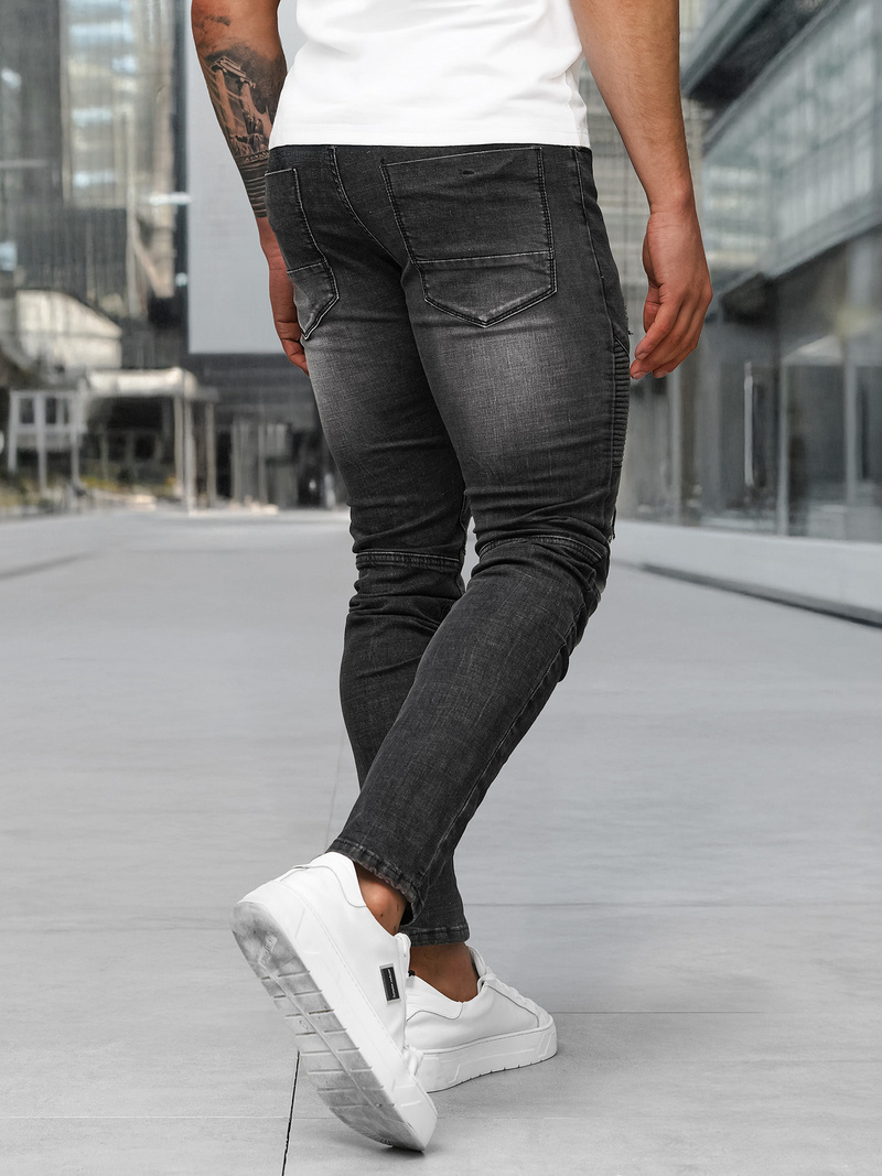 Vaqueros de hombre negras OZONEE NB/MP0142NZ