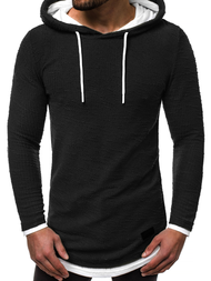 Sudadera de hombre negra OZONEE O/1252
