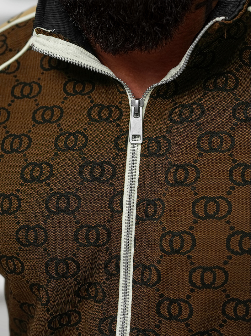 Chándal de hombre beige oscuro OZONEE O/FF5110AB