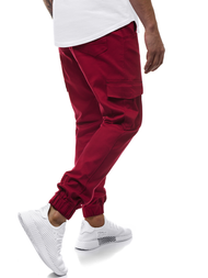 Pantalón jogger de hombre burdeos OZONEE A/404