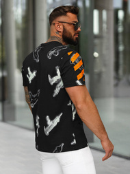 Camiseta de hombre negra OZONEE O/MPO3471