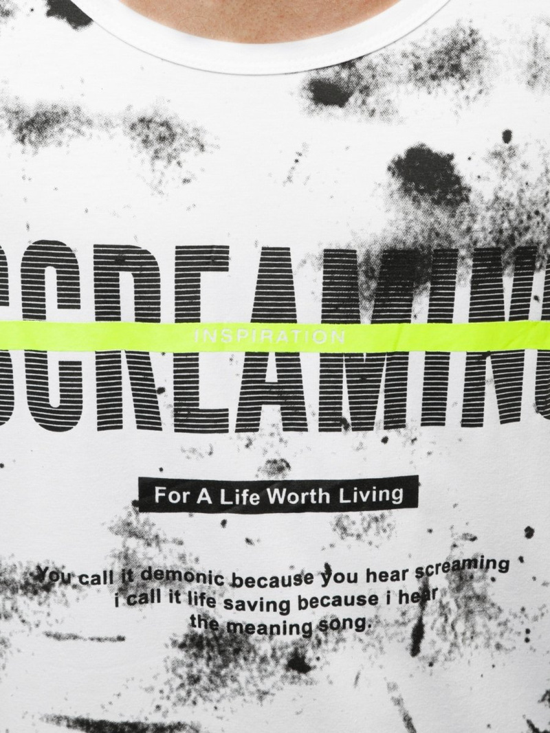 Camiseta sin mangas de hombre blanca OZONEE JS/SS11053Z