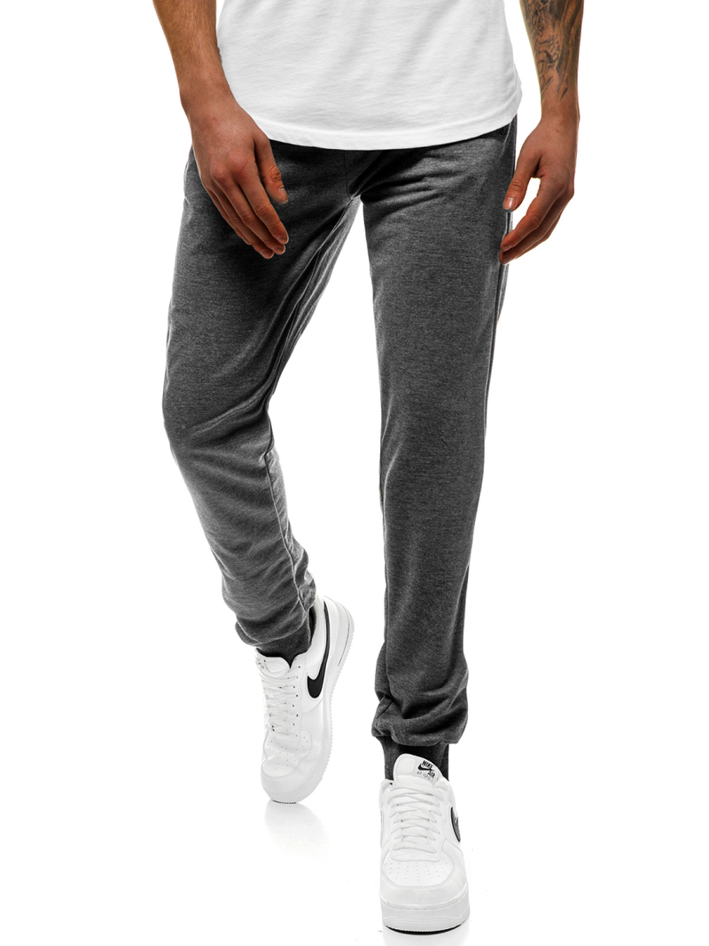 Pantalón de chándal de hombre gris oscuro JS/XW003S