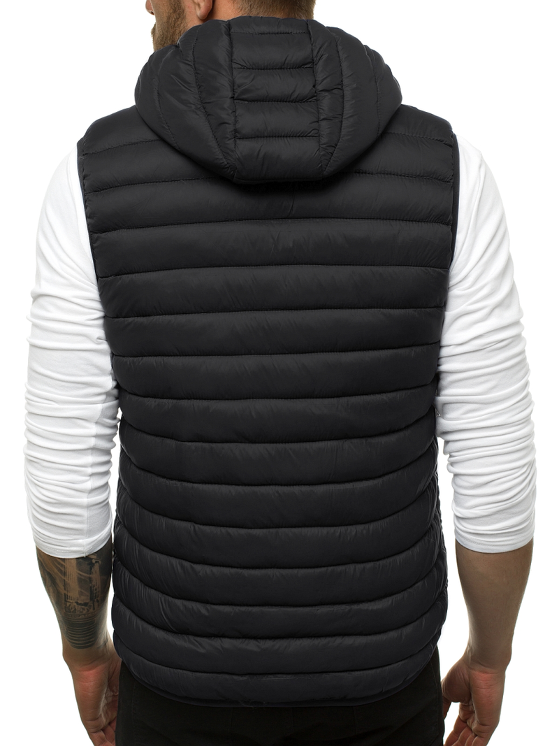 Chaleco de hombre negra OZONEE JS/LY36