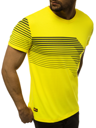 Camiseta de hombre amarillo OZONEE JS/KS2058