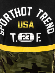 Camiseta de hombre negra OZONEE JS/SS10983Z