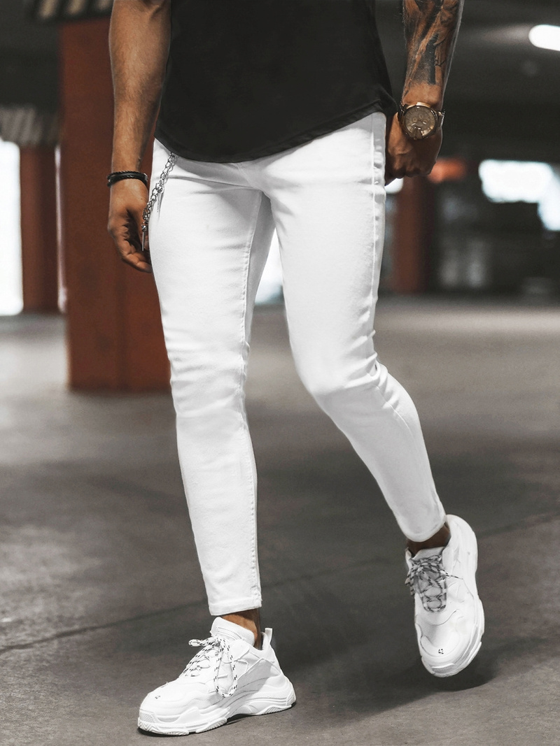 Vaqueros de hombre blancos OZONEE DP/224