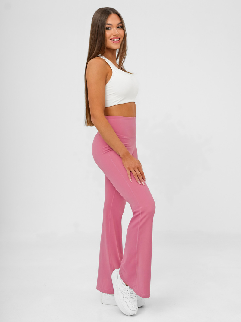 Leggings para mujer con piernas anchas rosa OZONEE JS/17K587/111