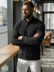 Jersey de hombre negro OZONEE NB/MM6020/4Z