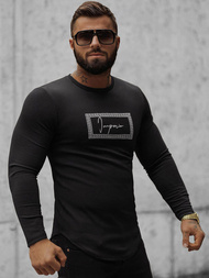 Sudadera de hombre negra OZONEE O/D7192