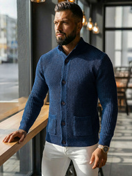 Jersey de hombre azul marino OZONEE NB/MM6020/6Z