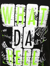 Camiseta de hombre negra OZONEE JS/KS1996Z