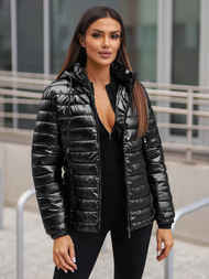 Chaqueta de mujer negra OZONEE JS/16M9106/392