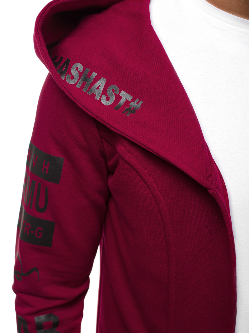 Sudadera de hombre burdeos OZONEE A/11110Z