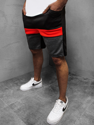 Pantalón corto de hombre negro OZONEE JS/81017Z