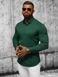 Camisa de hombre verde OZONEE O/V66