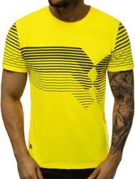 Camiseta de hombre amarillo OZONEE JS/KS2058