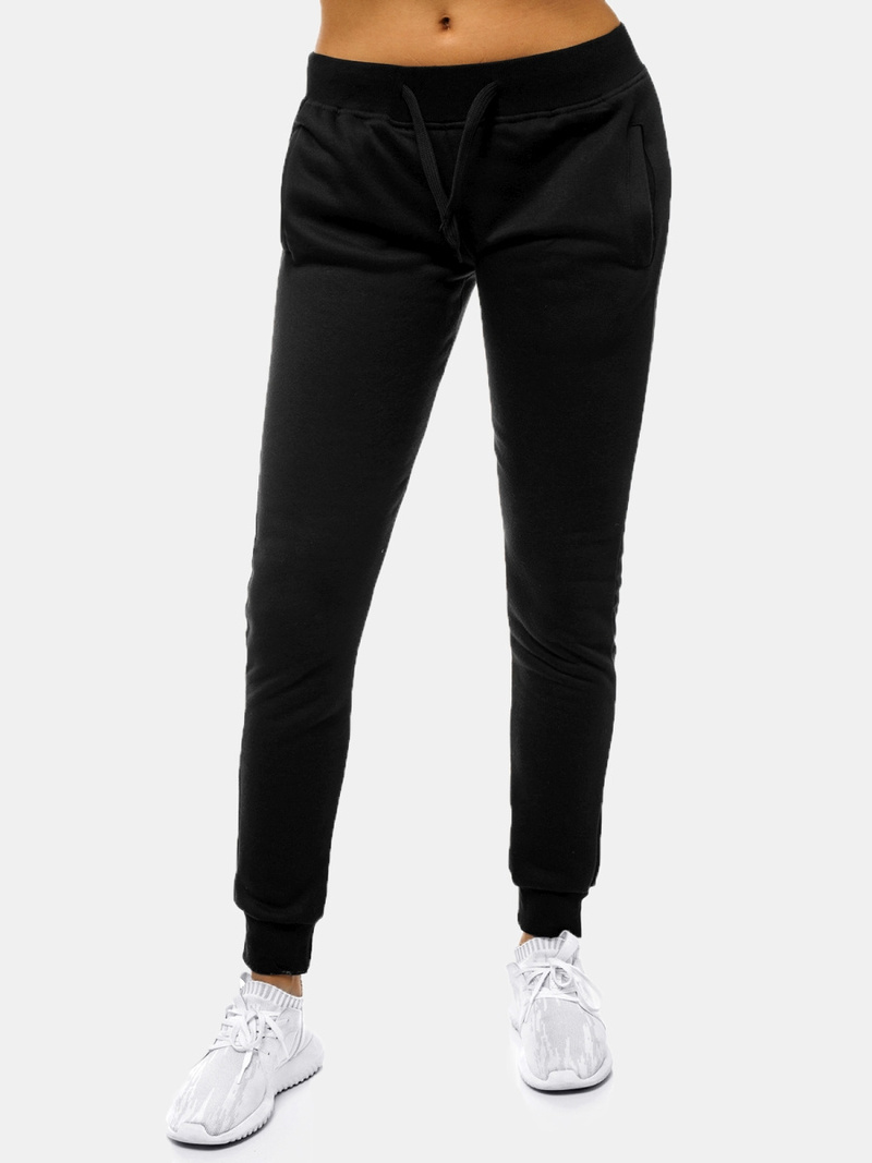 Pantalón de chándal para mujer negras OZONEE JS/CK01