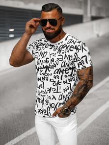 Camiseta de hombre blanca OZONEE O/T1268/1