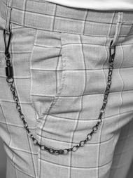 Pantalón chino de hombre gris OZONEE DJ/550172