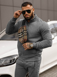 Chándal de hombre grafito OZONEE JS/68C10385/5Z