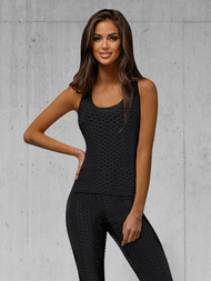 Conjunto de chándal de dos piezas de negro OZONEE JS/YW88037/1Z