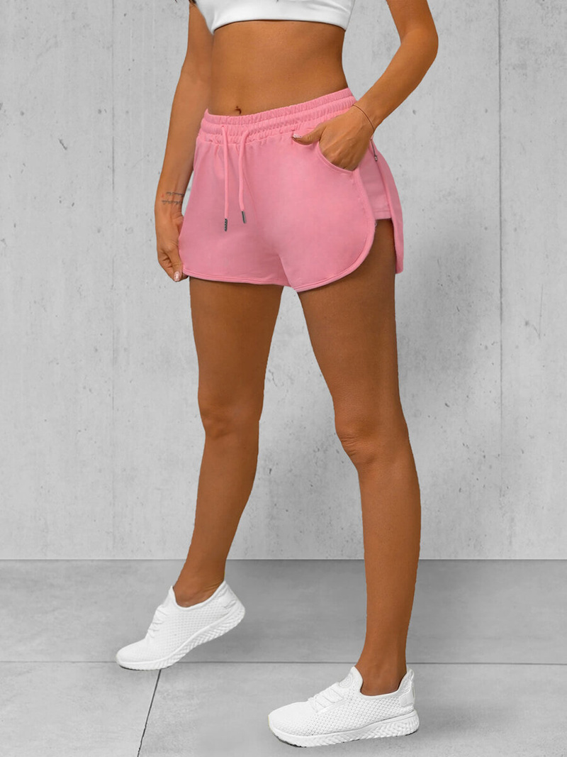 Pantalones cortos de chándal para mujer rosa claro OZONEE JS/8K951/20