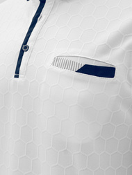 Polo de hombre blanca OZONEE O/QQ923