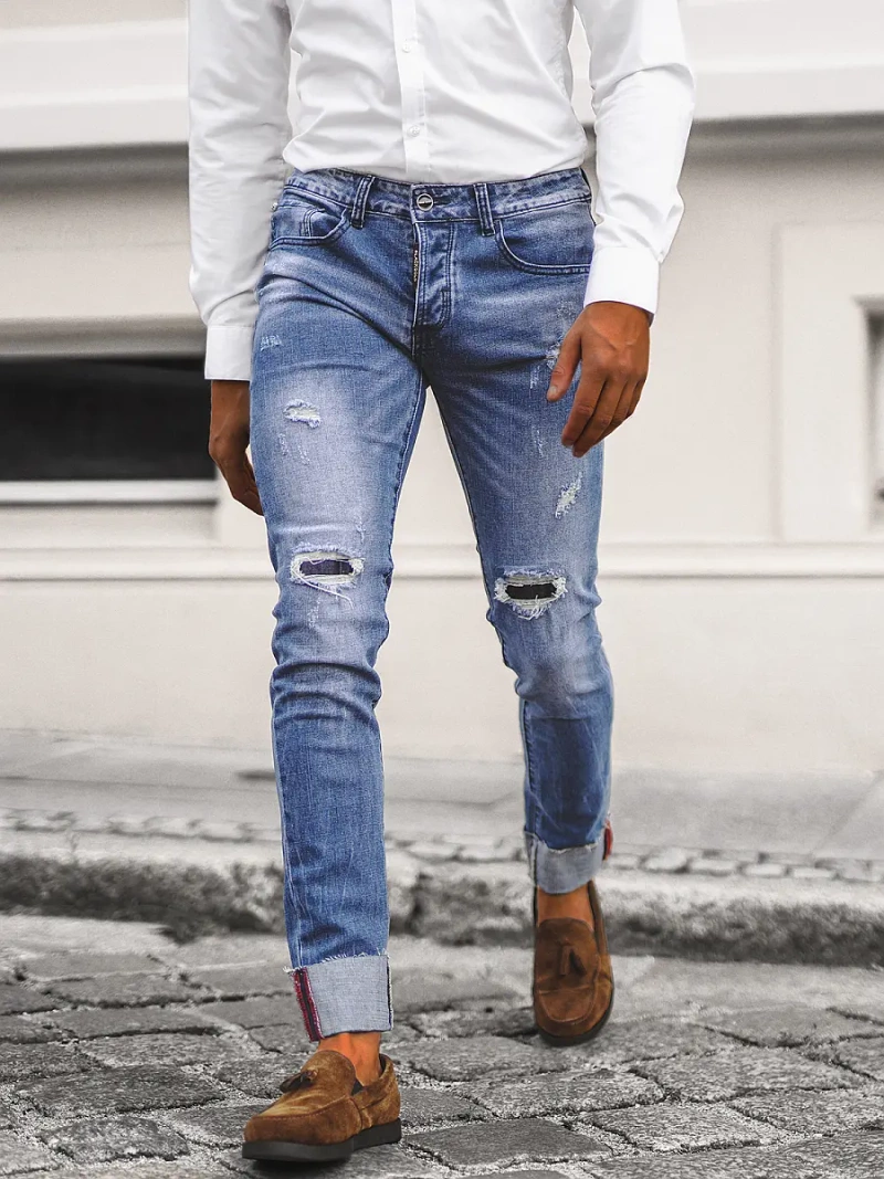 Vaqueros de hombre azul OZONEE NB/MP0126B