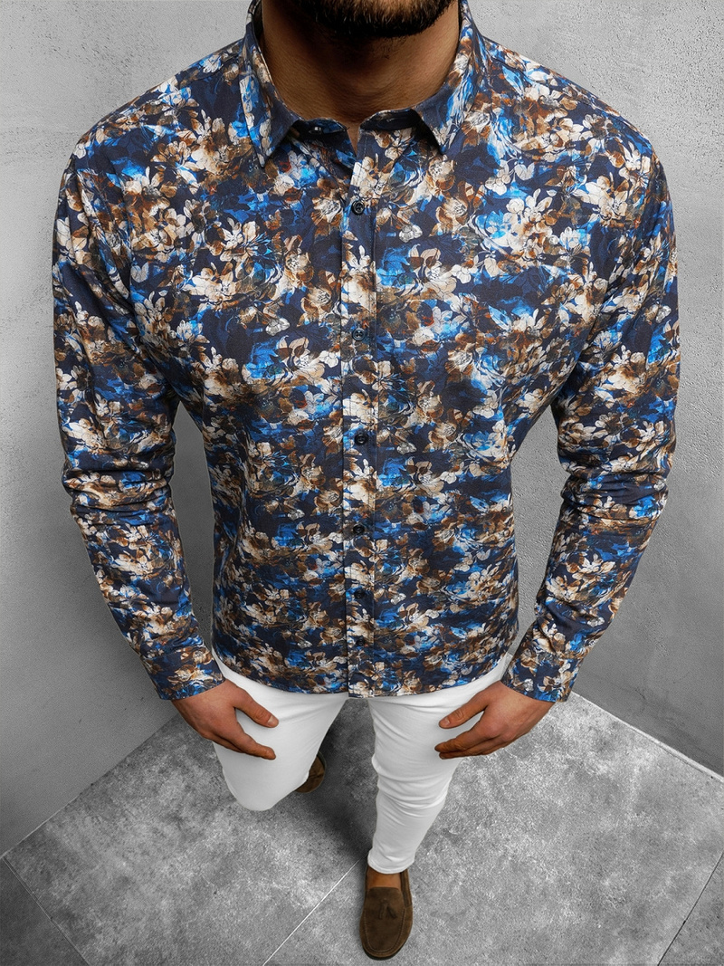 Camisa de hombre de vistoso OZONEE O/2222